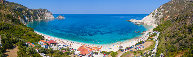 Famous Petanoi beach in Kefalonia island, Greece.