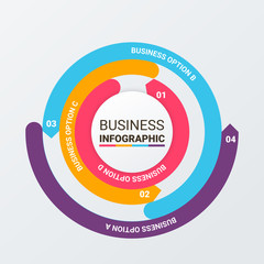Modern Infographic choice template. Vector infographic element. - Vector