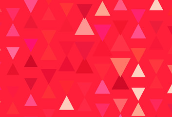 Obraz premium Light Red vector background with triangles.