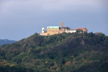 Fototapeta na wymiar View of the famous Wartburg - a world heritage site, Eisenach, Thuringia, Germany