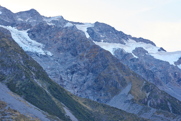 Fototapeta na wymiar Mt Cook New Zealand, glacier