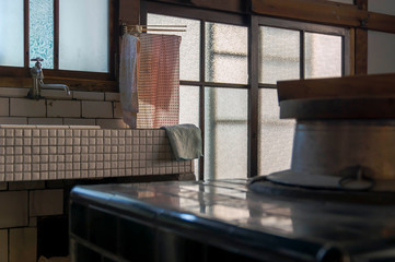 大正時代の炊事場とかまど