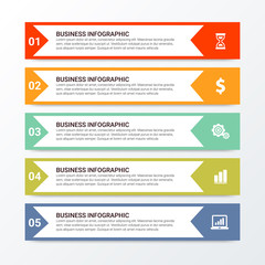 Unique Business Infographics options. Vector infographic element. - Vector
