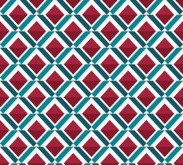 Abstract seamless pattern in elegant geometric style. Geometric ornament in folk style. Elegant retro background. Scandinavian design. For textile, fabric, packaging, Wallpaper,
