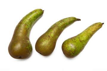 pears isolated on white background