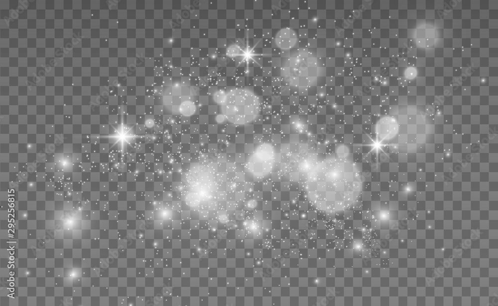 Aufkleber beautiful sparks shine with special light. vector sparkles on a transparent background. christmas ab