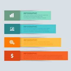 Unique infographics Template. Vector infographic element. - Vector