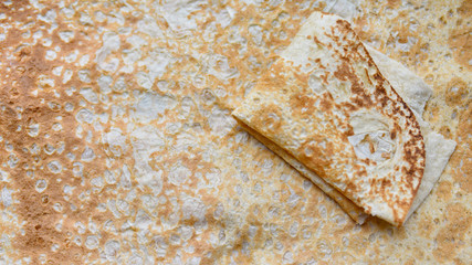 traditional wheat pita bread close-up
