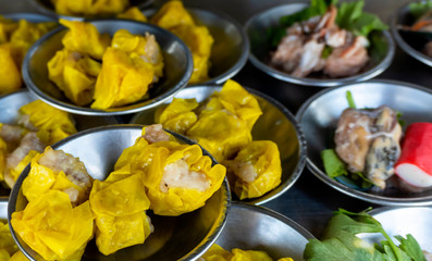 dim sum Appetizer of China, popular to eat breakfast   