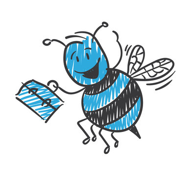 Stickman Blue: Busy Bee. (Nr. 135)