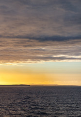 Naklejka na ściany i meble Orkney charming seascape at sunset