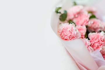 Details of Beautiful carnation bouquet