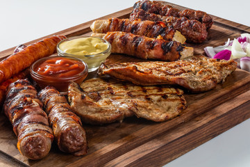 Delicious food on a plate