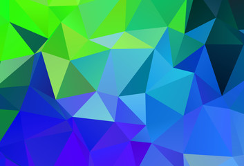 Light Blue, Green vector abstract mosaic pattern.