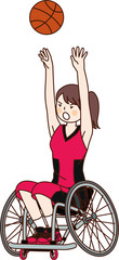 Fototapeta premium パラリンピックでバスケットボール