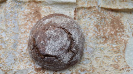 Fototapeta premium rye bread and wheat tortilla