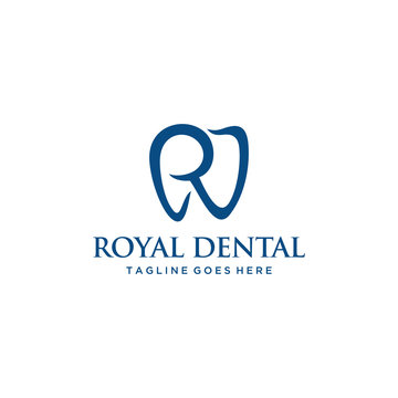 Health Logo design vector template Dental clinic Logotype with R sign