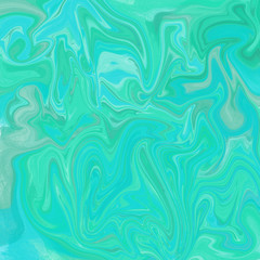 Abstract Stone- Style includes swirls and stains of malachite and turquoise. Very beautiful green paint. Art.