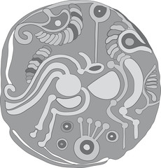 Keltische Silbermünze