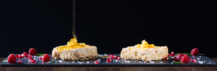 Delicious food on a plate