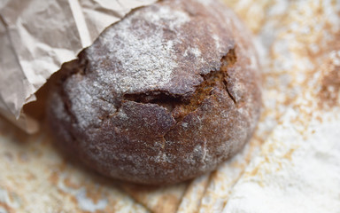 rye bread and wheat tortilla