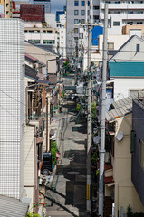 大阪の住宅街の道