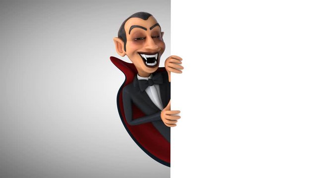 Fun 3D vampire ready for Halloween