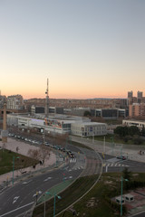Fototapeta na wymiar beautiful spanish city at sunset