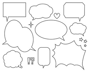 ふきだし　ベクター　セリフ