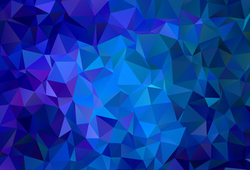 Obraz premium Light Pink, Blue vector shining triangular background.