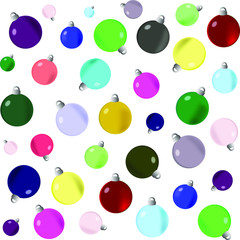 Красивый дизайн Рождество бесшовные модели с рождественскими игрушками