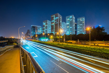 Beijing skyline at the central business district..