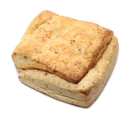 Breakfast pastry isolated on white background