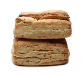 Breakfast pastry isolated on white background