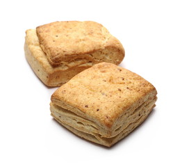 Breakfast pastry isolated on white background