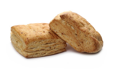 Breakfast pastry isolated on white background