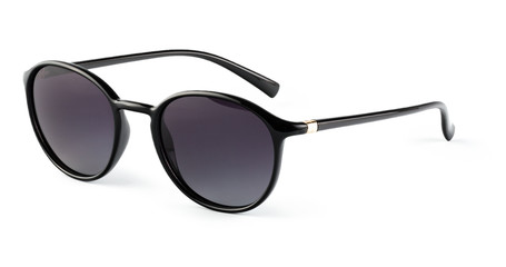 Black sunglass on the white background. Isolated sunglass.