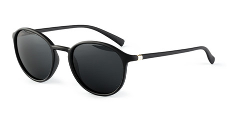 Black sunglass on the white background. Isolated sunglass.
