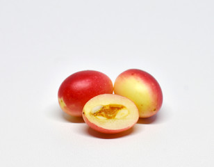 Miracle fruit isolated on a white background