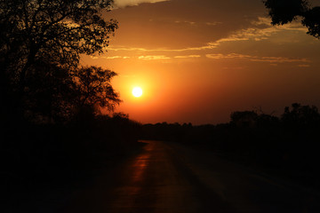 Sunset, Kruger National Park, South Africa