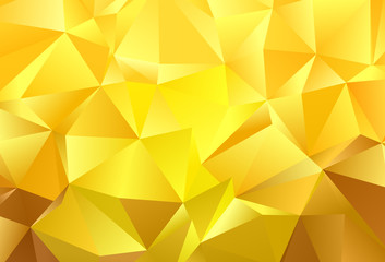 Fototapeta na wymiar Light Yellow vector pattern with polygonal style.