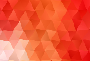 Fototapeta premium Light Red, Yellow vector polygonal background.