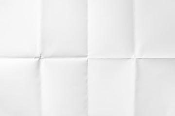 White paper folded in eight, texture background - 295273680