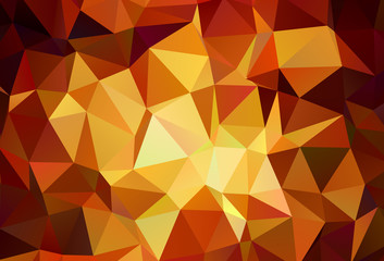 Dark Red vector abstract polygonal template.