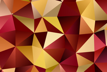Fototapeta premium Light Red, Yellow vector layout with lines, triangles.