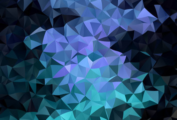 Fototapeta premium Dark Pink, Blue vector polygonal template.