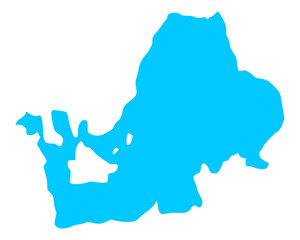 Karte des Chiemsees