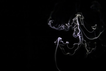 Hanging smoke trails