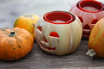 Für Halloween dekoriert