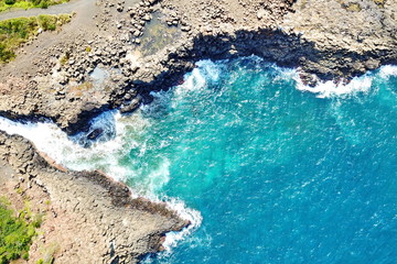 Rugged coastline of Bombo Headland in Australia